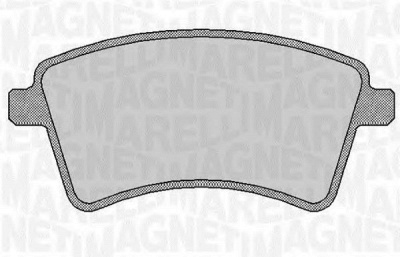 MAGNETI MARELLI 363916060661 -  Комплект тормозных колодок, дисковый тормоз